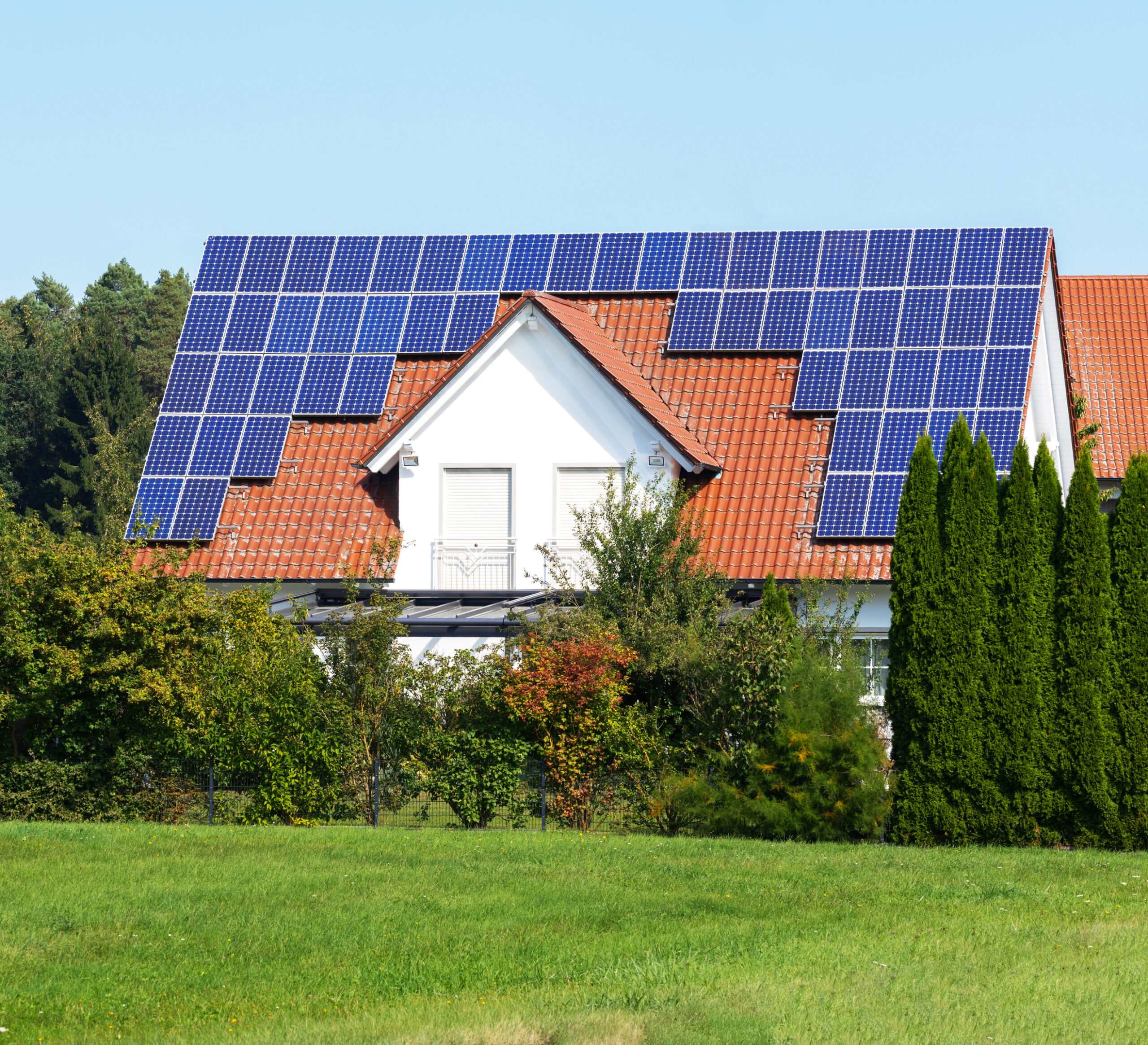 Einfamilienhaus PV Aufdachanlage in Leipzig